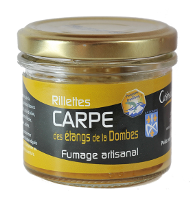 Rillettes de carpe crue et fumée en conserves