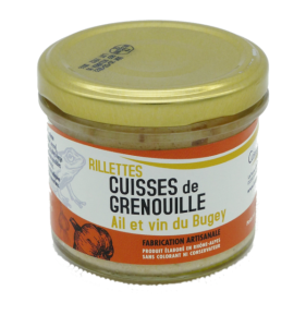 Verrine de rillettes de Cuisses de Grenouilles Ail & Vin du Bugey 90g