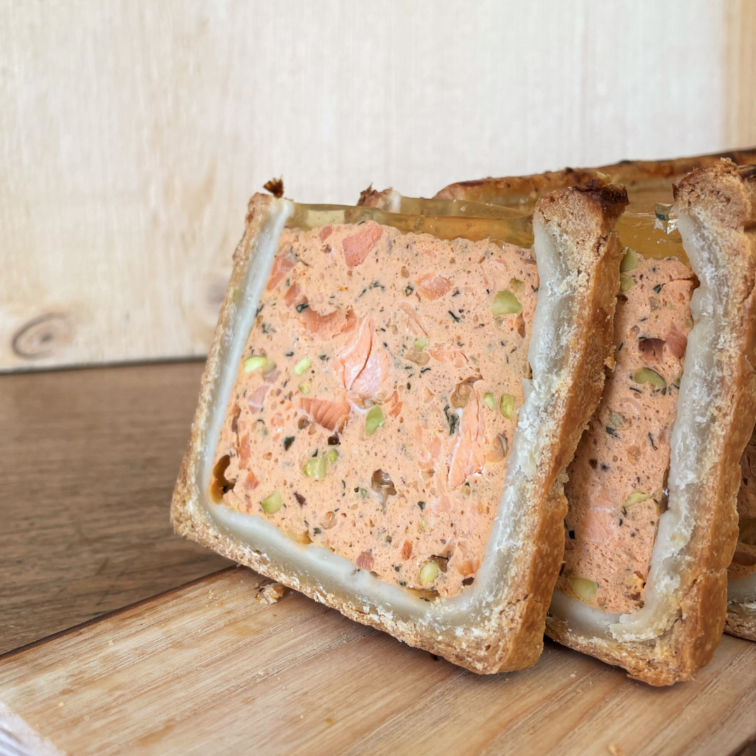 PÂTÉ EN CROÛTE TRUITE ET SAINT-JACQUES